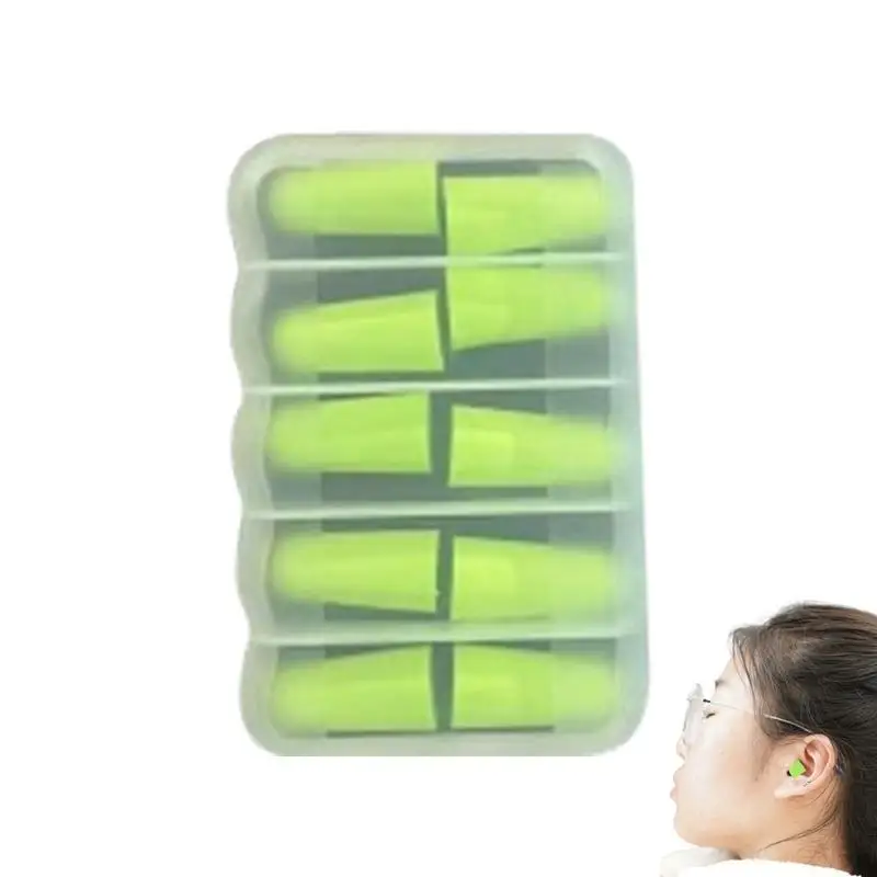 

Ear Plugs For Sleeping 5 Pairs Of Comfortable Sleeping Ear Plugs Reusable Sponge Ear Plugs Multifunctional Noise Reducing