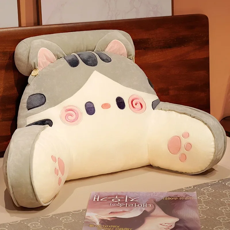 2025 Cartoon Bedside Cushion Sofa Backrest Detachable Washable Lumbar Support Neck Pillow Dorm Chair Bed decoration maison