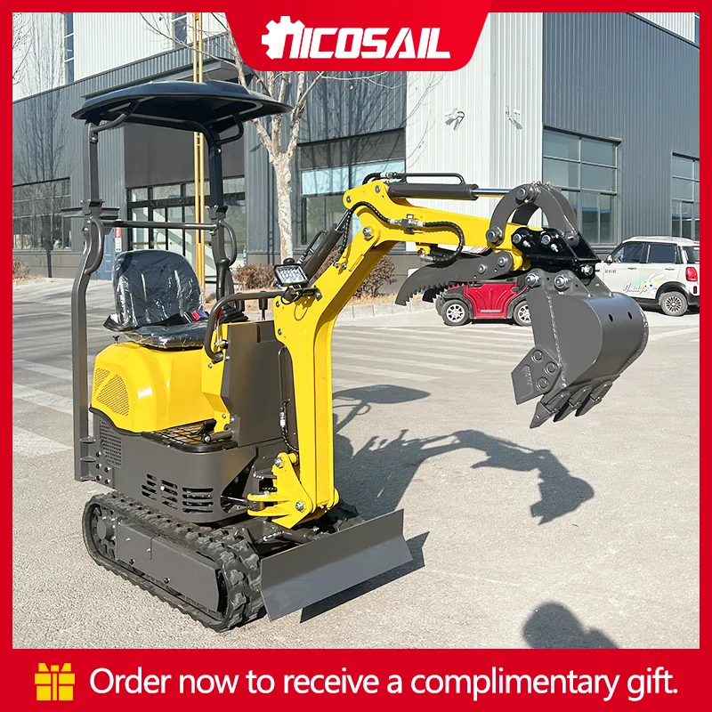 OKW08 Kleiner Gartenbagger 1600mm Entladehöhe für Bodentransport im Hof 0,8 Tonnen 1,2 Tonnen 1,5 Tonnen 1,8 Tonnen Mini-Bagger