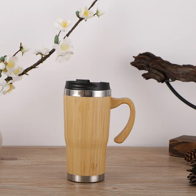 Personalized Bamboo Thermos Insulated Mup Creative Bamboo Insulated Water Bottle Heated Travel Cup Office Cup 5