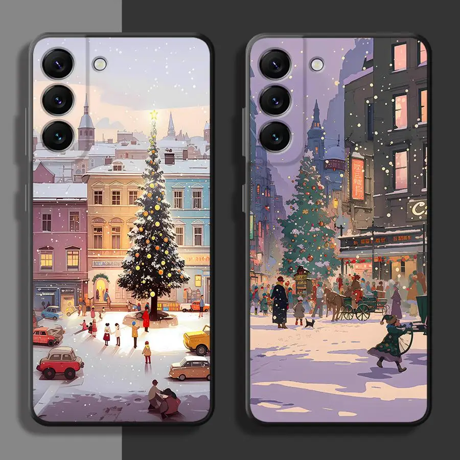 Christmas Town Festive Phone Case - Holiday-Themed Protective Cover