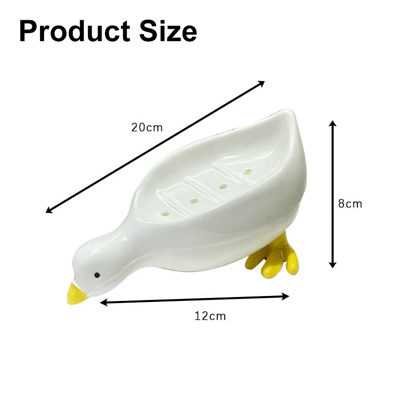 Duck Shaped Soap Dish Plastic Drain Soap Tray Self Draining - Temu