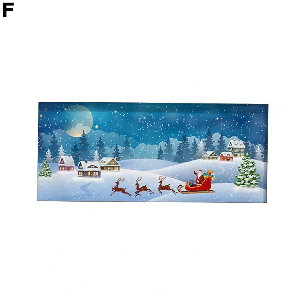 

Tapestry Decor Exquisite Christmas Style Tapestry Seasonal Garage Door Cover with Rich Color Party Decoration Garage Door