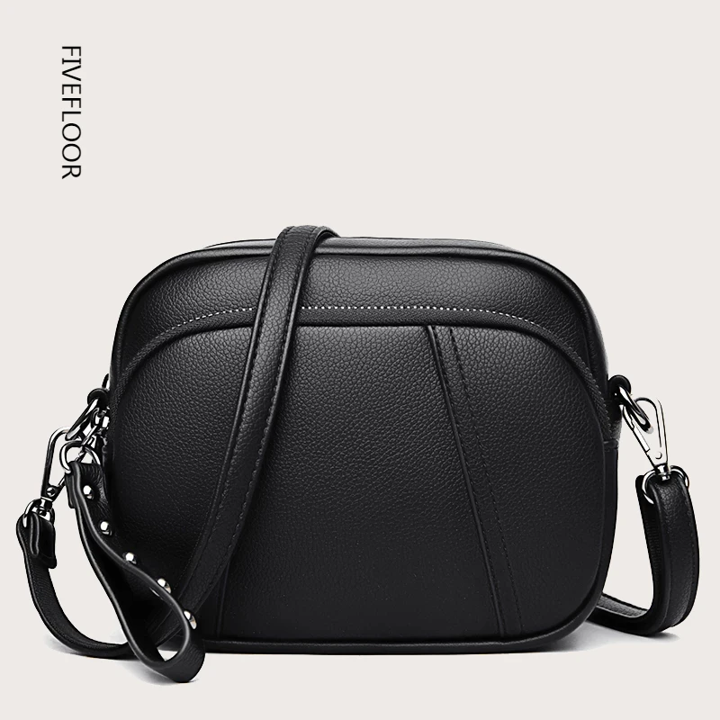 Rivet Tassel Simple Designer Black Crossbody Bags for Women 2020 New Casual  Female Shoulder Bag Pu Leather Ladies Messenger Bag