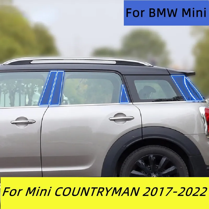 

TPU For Mini COUNTRYMAN 2017-2022 Window Center Pillar Protective Film Anti-scratch Cover Car Protector Exterior Accessories