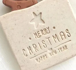 merry christmas Handmade soap stamp Chapter seal mold mini diy natural patterns 4 -6cm
