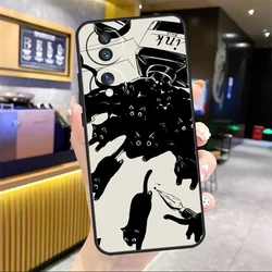 Black Cats Ink Cute Pet Witch Art Phone Case Cover for Honor 90 (ZAC960)