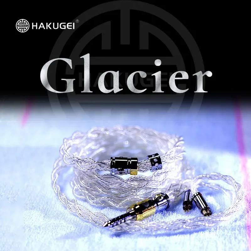 

HAKUGEI Glacier 4Cores Silver Plated 6NOCC Hifi Earphone Cable 4.4 3.5 2.5 0.78 MMCX Pin