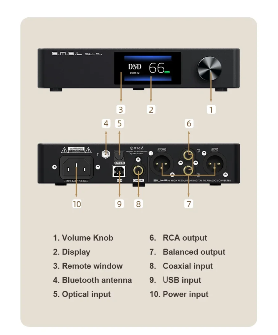 S.M.S.L SUー9n DAC 美品、元箱あり S.M.S.L SUー9n DAC 美品、元箱あり