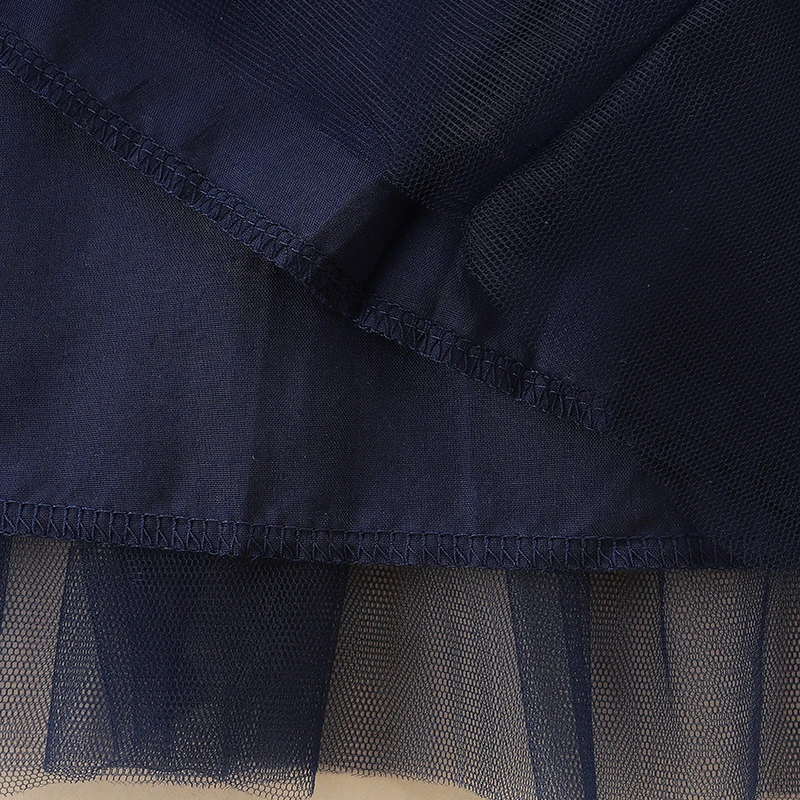 Black Girls Party Dresses Children's Clothing 2025 Christmas Santa Claus with Deer Long Sleeves Mesh Dress Kids Clothes