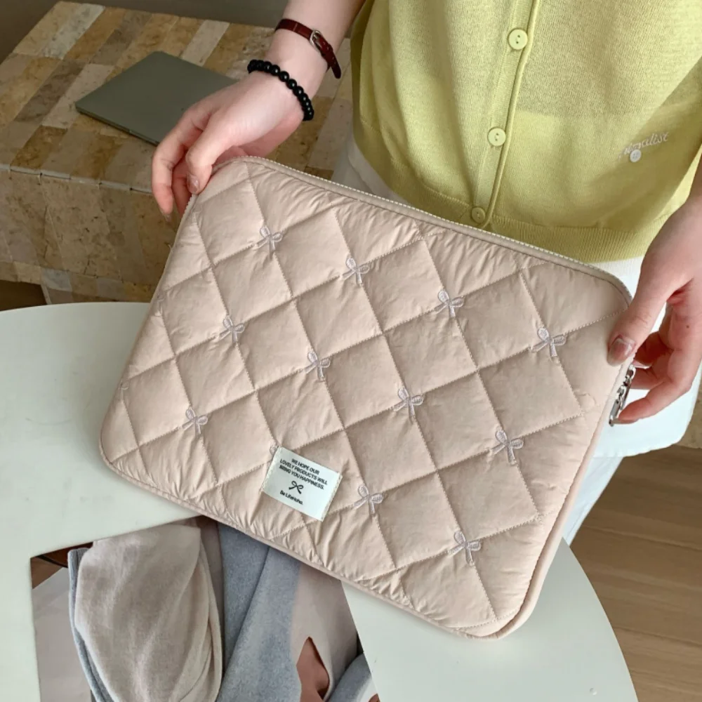 Lightweight Bow Knot Laptop & Tablet Sleeve - Cute Design, Soft Material, Shockproof Protective Case