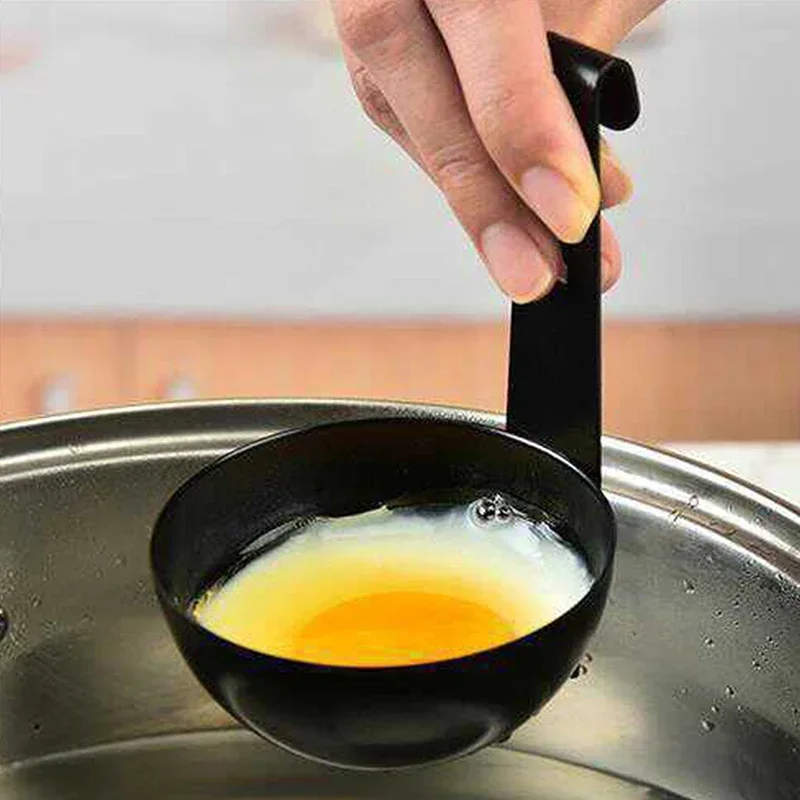 Stainless Steel Egg Poacher Nonstick Egg Boiling Heating Mold with Hanger Hook Kitchen Cooking Steaming Gadgets Tools Cookware