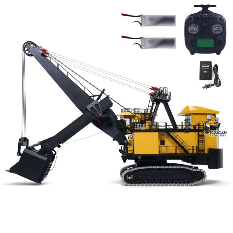 1/25 RTR 메탈 RC 전동 로프 셔블 굴착기 광산 무선 조종 굴착기 중장비 ST8 트럭 자동차 장난감 성인용