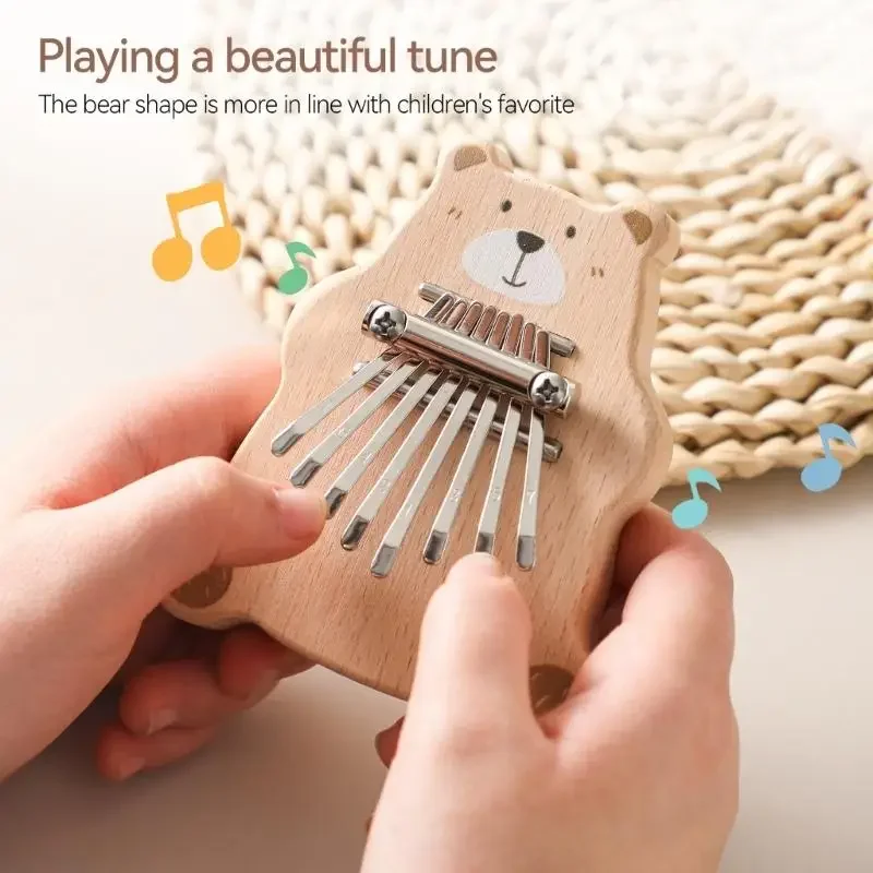 7 Keys Marimba Thumb Piano for Kids Adults, Marimba 7 Keys Thumb Piano Finger Instrument for Music Lover