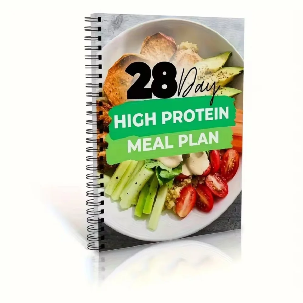 28일 고단백 다이어트 계획 핸드북 - 채식주의와 고기 선택을 위한 체중 감량 및 균형잡힌 식사 계획