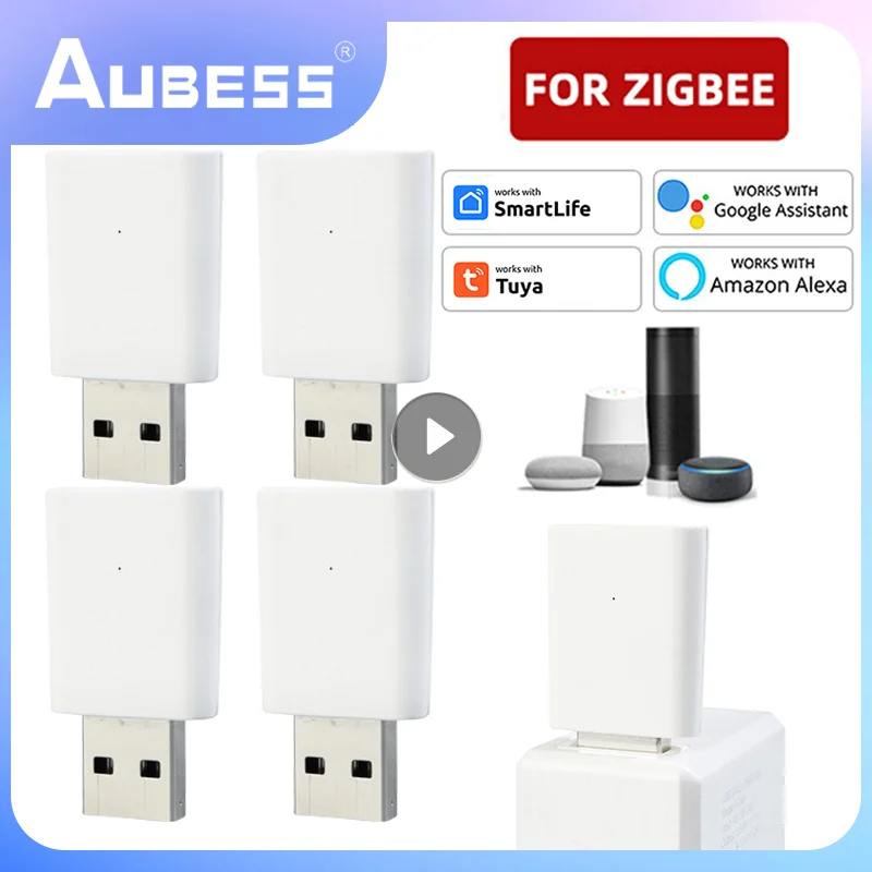 Extensor Usb Tuya Zigbee para Vida Inteligente Repetidor de Sinal Dispositivos Amplificadores Sensores de Expansão Módulo de Automação Residencial 2030m