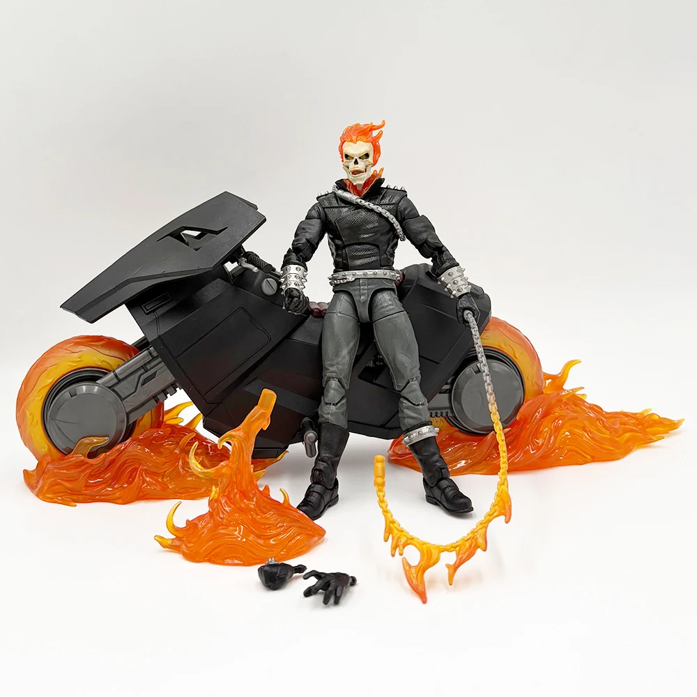 15CM Ghost Rider motorcycle Anime Doll Action Figure PVC toys