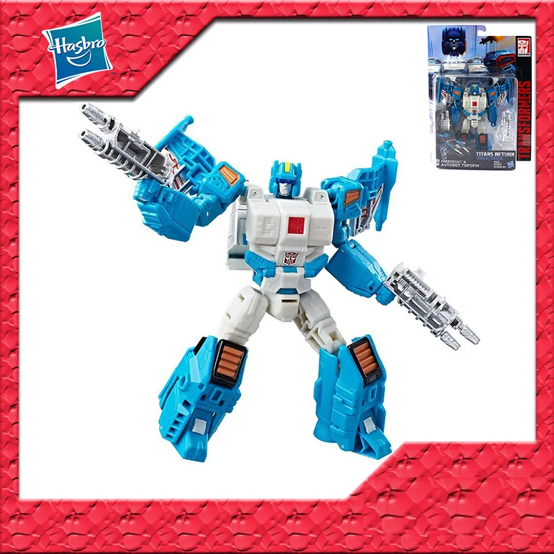 In Magazzino Trasformatori Per Tomy Tapara Originali Titans Return Topspin Deluxe Pvc Anime Figure Action Figures Model Toys
