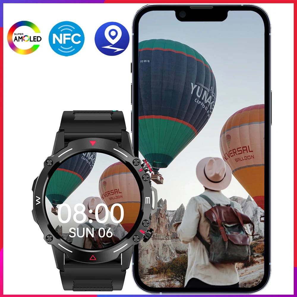 

Смарт-часы HK87, 1,43 дюйма, AMOLED, Bluetooth