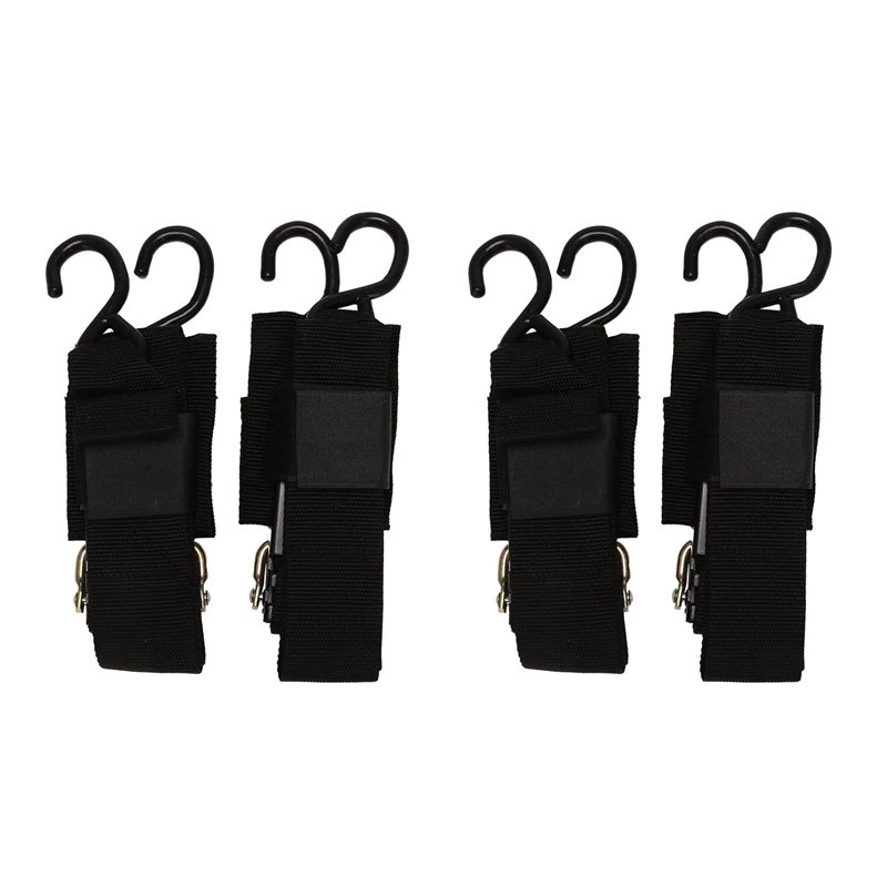 

4 Pcs Boat Transom Tie Down Straps To Trailer Buckle Strap For Marine Jet Ski PWC Trailers,1200 LBS Capacity