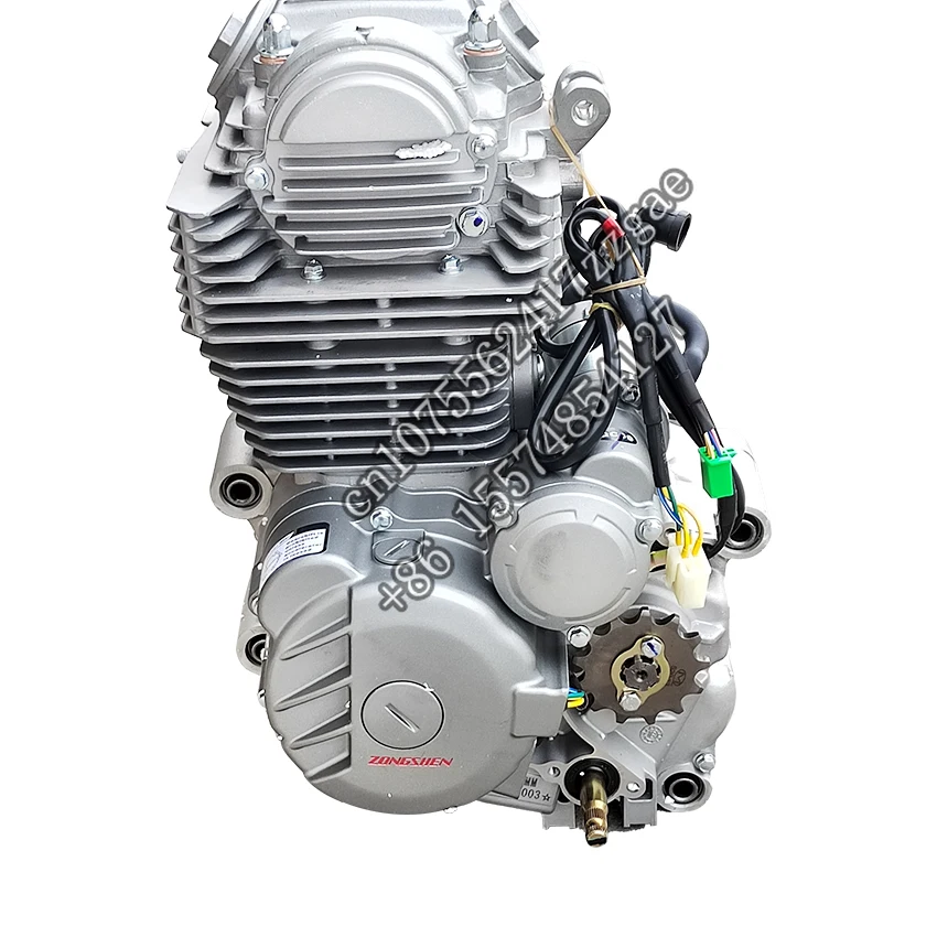 New heat engine structure zongshen CB250-F motorcycle 4 stroke SOHC air cooling 250CC engine with 5 gearshift