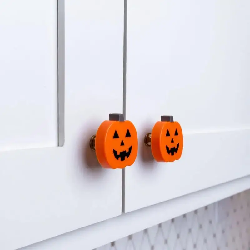 10 Pack Dresser Hand Cover Pumpkin Door Knobs Reusable Knobs For Dresser Drawers Door Drawer Pulls Halloween Decorations