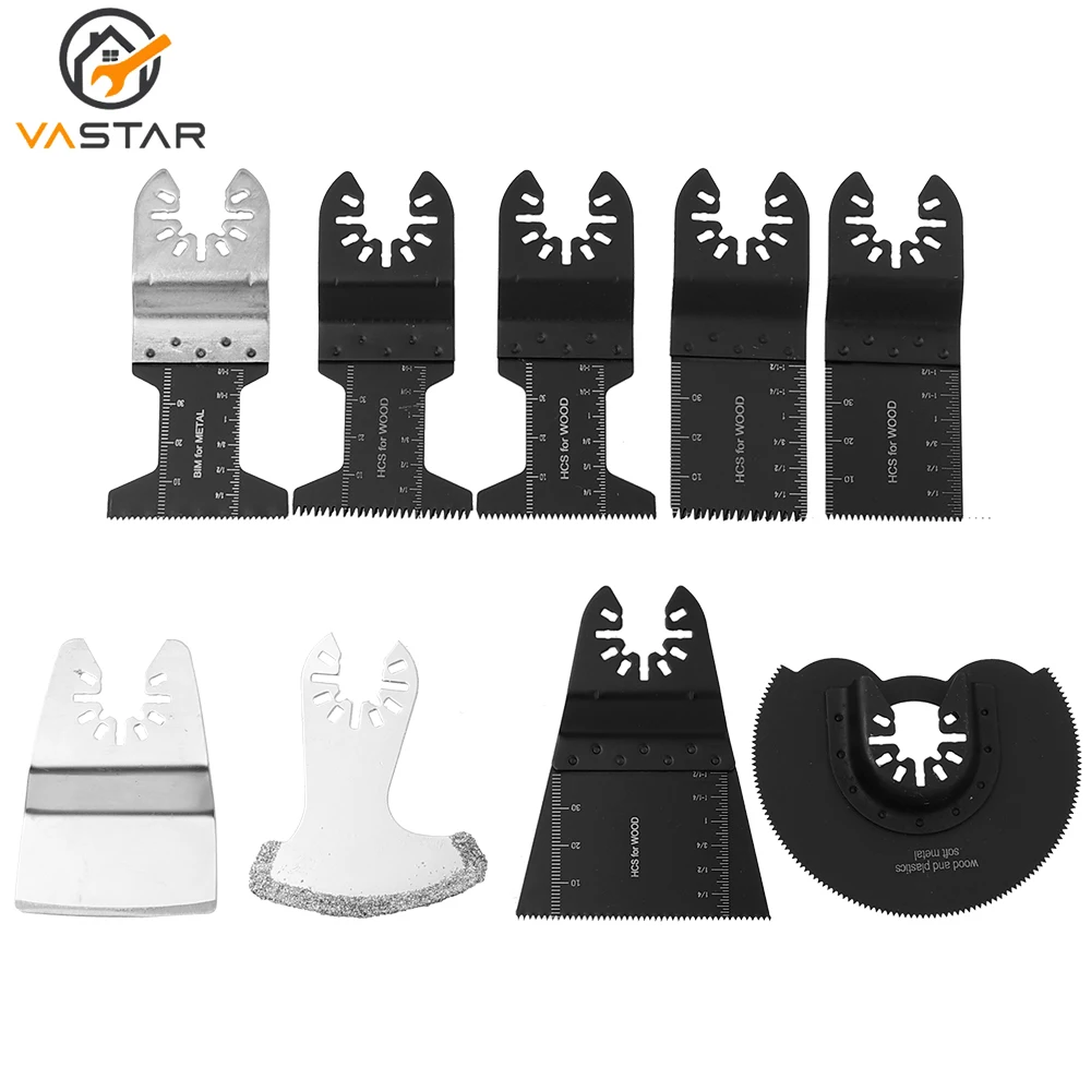 Vaster 12Pcs Universal Oscillating Multi Tool Saw Blade Quick Release