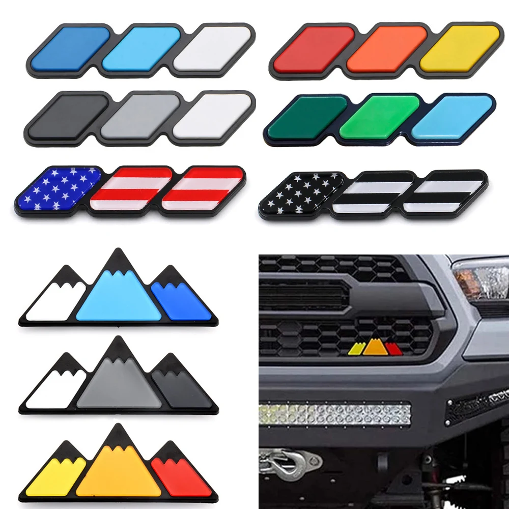 Tri-Color Front Grille Badge Emblem, Universal Zimbabwe