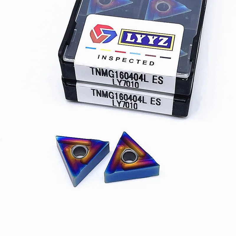 

10 шт. нано-синие TNMG160404L ES LY7010 токарный инструмент Серия blue Flame фрезерные лезвия с ЧПУ TNMG 160404R TNMG 160408R вставка
