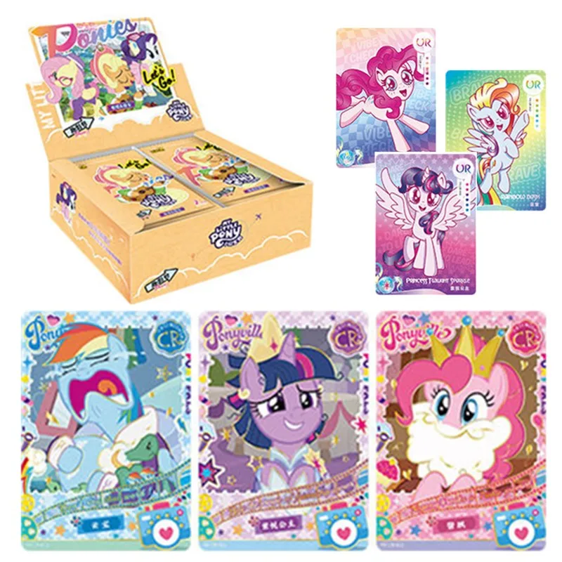 KAYOU My Little Pony Quying Card Friendship Is Magic Girl Toy Genuine Peripheral Cards Bag Collection Cards Holiday Toy Gifts