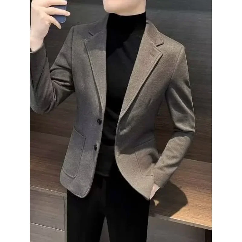 Casual Western-style Suit Men's Youth Korean Trendy Vagabond Cool Top Hong Kong Style Trendy Brand Light Business Single West