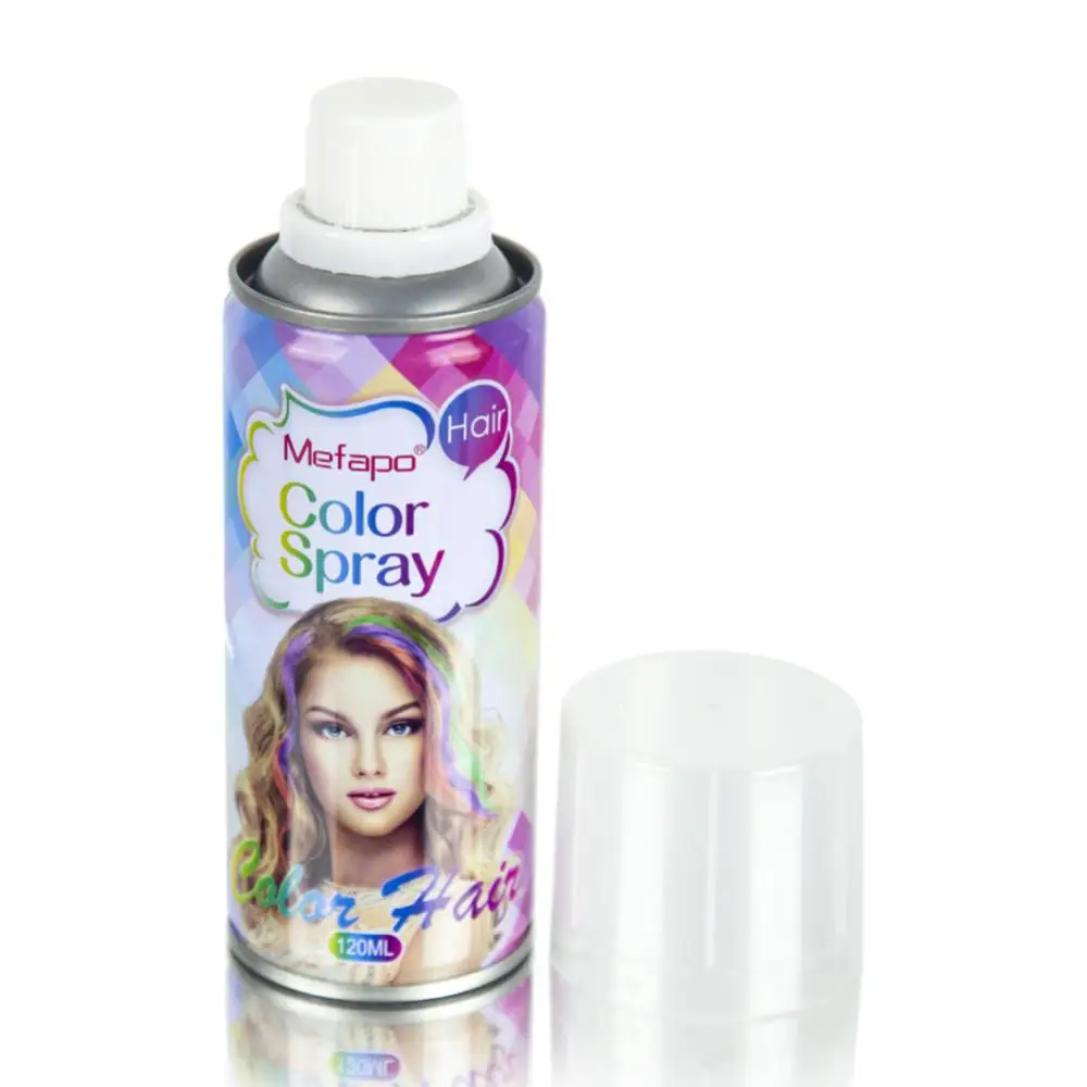 Description Picture 2 of item1/2PCS 120ml Disposable Hair Color Spray Color Hair Dyeing Cover White Hair Natural Effect Not Damage Hair Care Styling Products