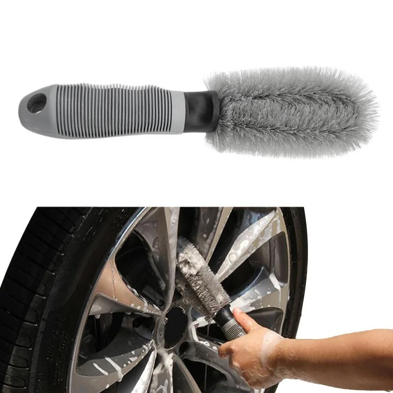 Auto Wheel Cleaning Brush Manual Scrubber Cleaning Tool With Ergonomic