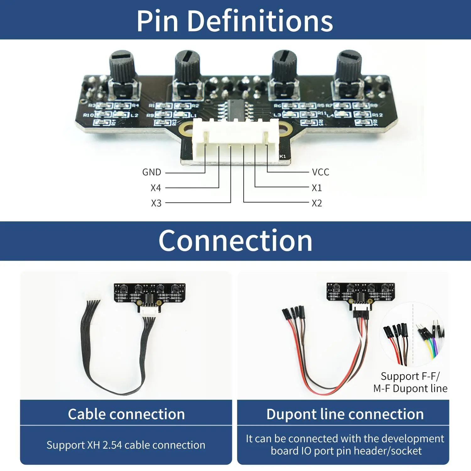 Yahboom modulo di pattuglia della linea di tracciamento a 4 canali sensore riflettente a infrarossi per il monitoraggio intelligente dell'auto del Robot o Kit di apprendimento del sensore fai-da-te - immagine 2