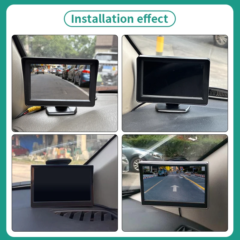 5인치 TFT LCD 차량용 듀얼 브래킷 모니터 브레이크 라이트 후방 카메라 닛산 NV400 르노 마스터 3 오펠 모바노용