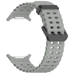 Enhanced Marine Silicone Sport Bracelet - Galaxy watch Ultra (Grey)