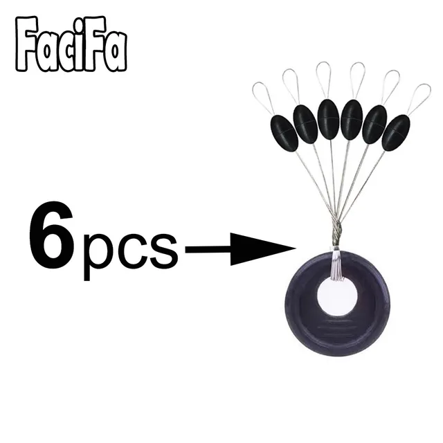 60 pcs 10 Group Rubber Silicon Space Bean Profession Fishing Float Resistance Anti-Strand fishing Line gear Connector Stopper 4
