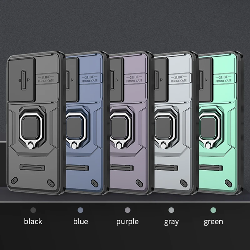 For OnePlus 12 12R 11 11R Nord CE 3 Lite N30 5G Case Lens Protection Ring Magnetic Holder Armor Cover Coque Fundas