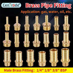6/8/10/12/14/16/19mm Brass Pipe Fitting Hose Barb Tail 1/8