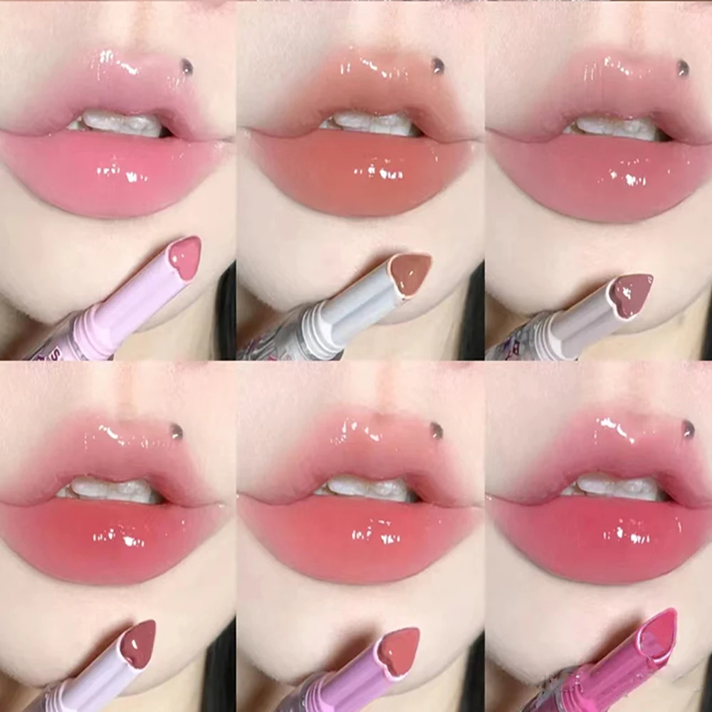 FLORTTE Chu Jelly 13 Colors First Kiss Series Love Lipstick Mirror Water  Light Lip Glaze Moisturizing Lip Tint Makeup Cosmetics - AliExpress