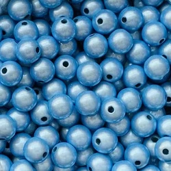 Reflective 3D Illusion Acrylic Beads - 8mm 200pcs (Silver blue)
