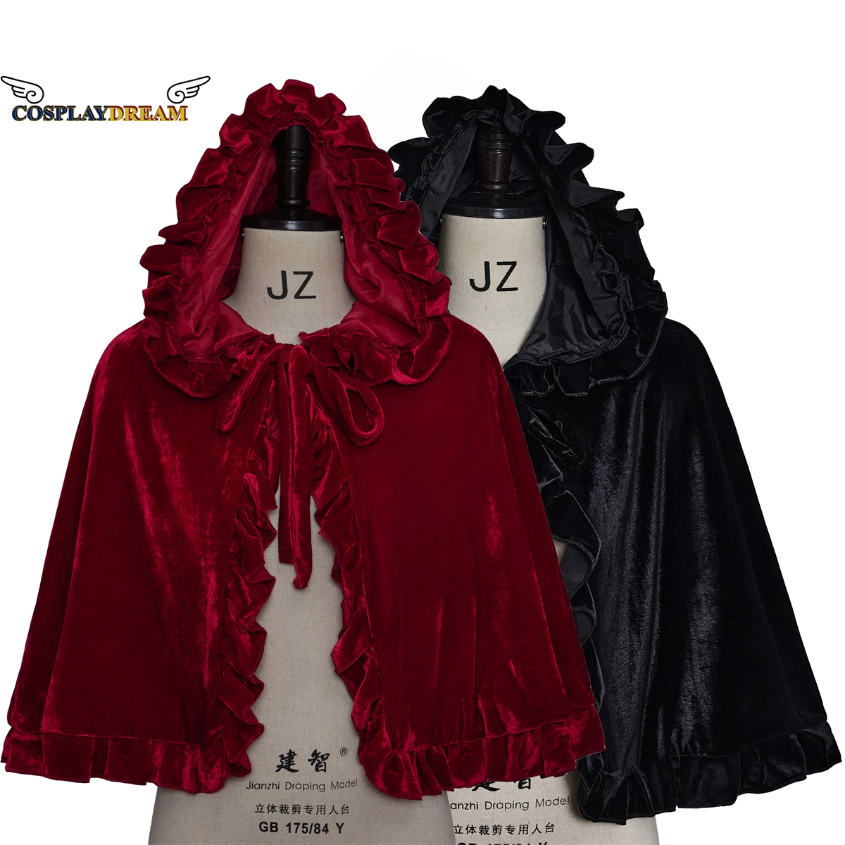 Malaise Italiaans visueel Victoriaanse Gothic Renaissance Middeleeuwse Lolita Steampunk Kraag Capelet  Vrouwen Korte Cape Mantel Korte Lengte Goldvelvet Cape| | - AliExpress