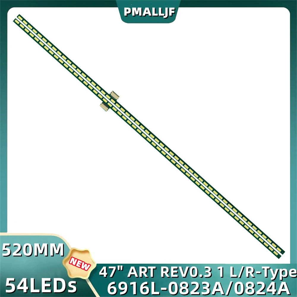 Faixa de Retroiluminação Led para 47pfl6907k 12 47pfl6907t 6916l0823a 0824a 0890a 0891a 6916l0890a 6916l0891a 47vl963r Led47x8100pde Pcs