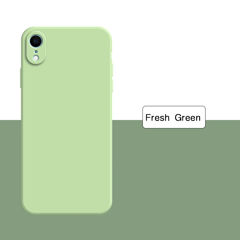 Premium Liquid Silicone Phone Case - Soft Solid Color Back Cover