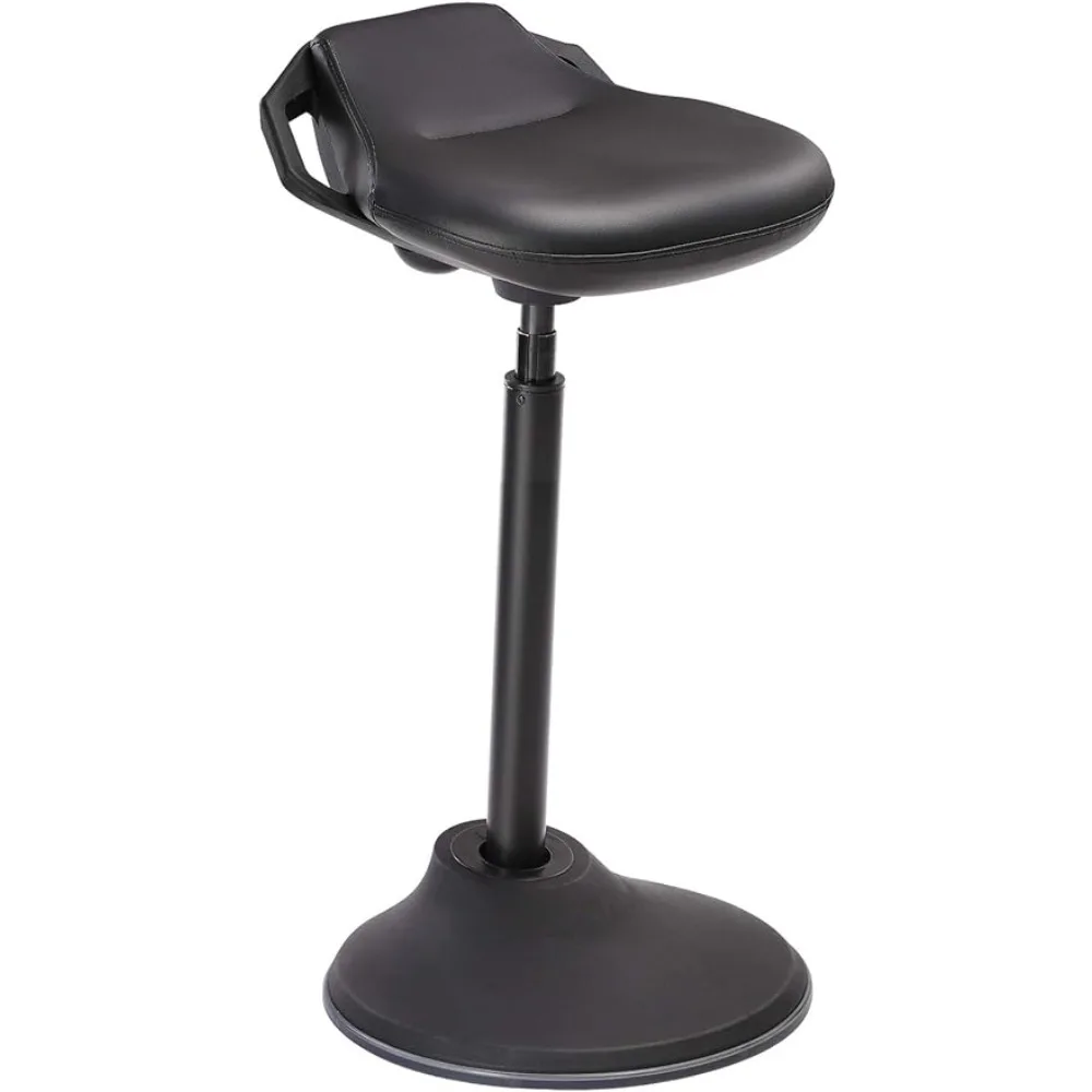 Standing Stool, Active Sitting Balance Chair, Work Stool, 23.6-33.3 Inches, with Anti-Slip Bottom Pad, for Standing Desk, Black 250 225 pump parts in the sewage pump pump head 11 kw 2 5 3 4 inches of the bottom of the volute impeller outlet