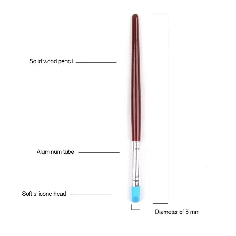 Silicone Clay Sculpting Tool 5Pcs/Set for Brush Modeling Dotting Nail Art Pottery Clay Tools DIY Carving Sculpting Tools