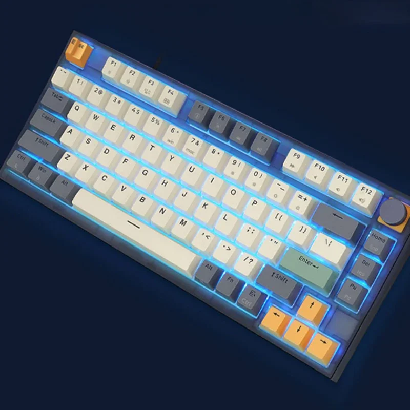 Игровые клавиатуры Skyloong Gk75 75% с ручкой ЧПУ, Проводные клавиатуры Oem Pbt, клавиатуры, легкая прокладка, горячая замена, игровые механические клавиатуры