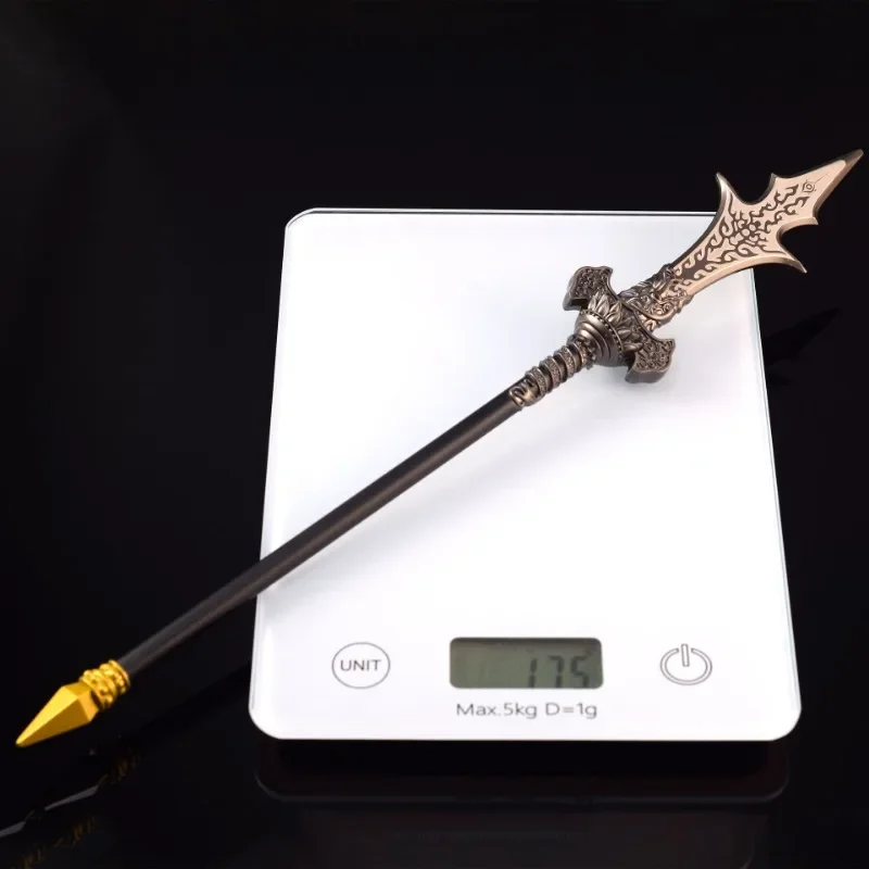 35cm Three Pointed Double Edged Blade Black Myth: WuKong Game Peripheral God Erlang Weapon Ornaments Desktop Display Gift Toy 6