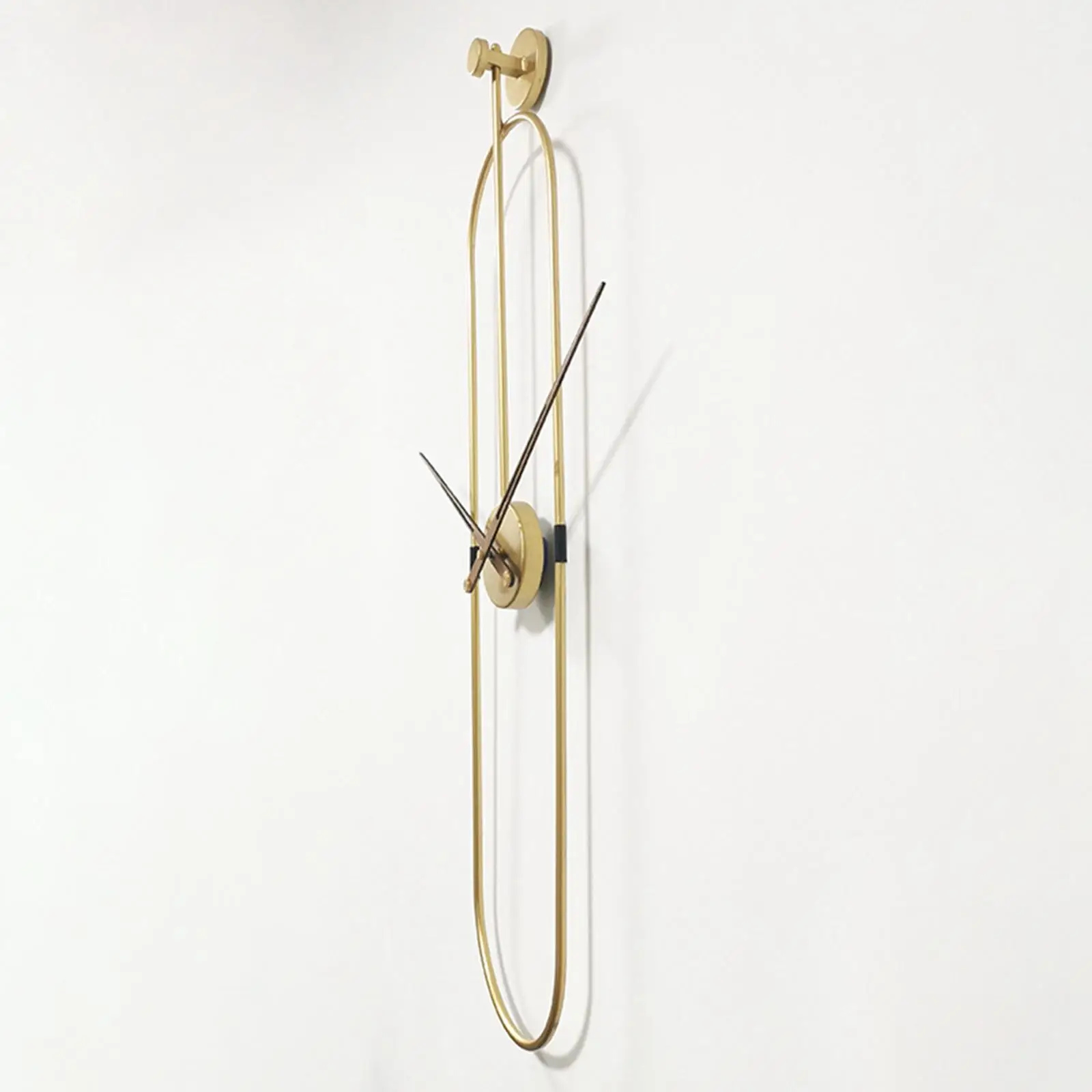 

Металлические настенные часы с вырезами, домашние искусственные декоративные овальные часы для офиса, ванной, кухни, спальни, лофта