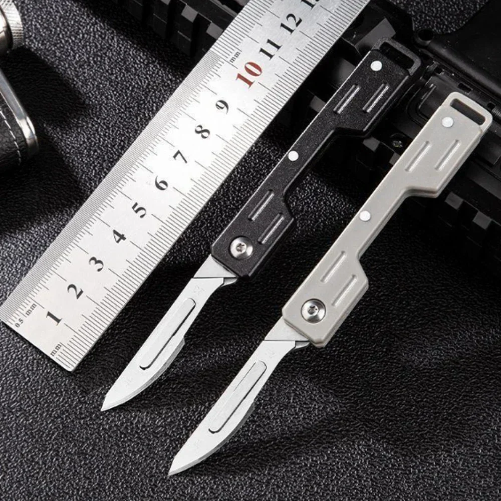 NEW DIY Mini Performance Folding Machinery Cost Scalpel Medical Folding Knife EDC Outdoor Unpacking Pocket Knife 4